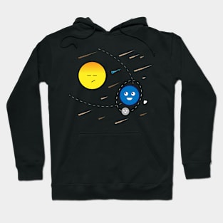 Sun, Earth and Moon Hoodie